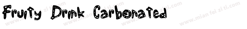 Fruity Drink Carbonated字体转换